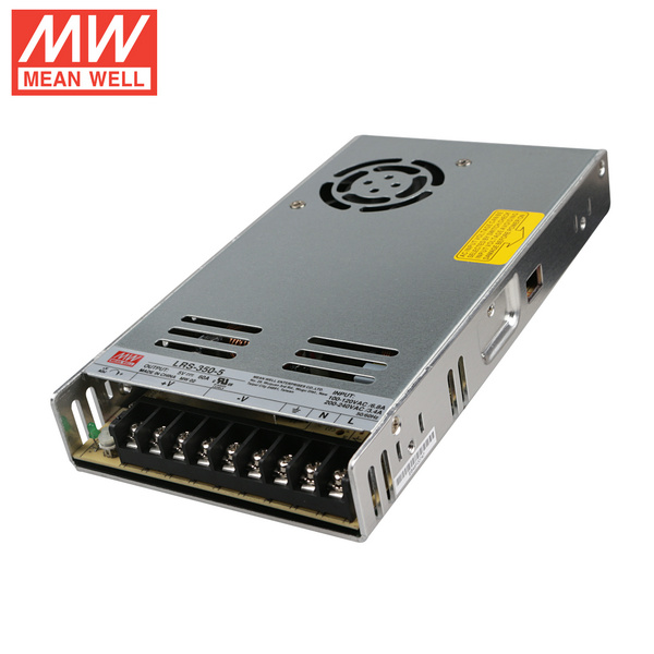 Mean Well LRS-350-5 DC5V 350Watt 70A UL Certification AC110-240 Volt Switching Power Supply For LED Strip Lights Lighting Mean Well LRS-350-5 DC5V 350Watt 70A UL Certification AC110-240 Volt Switching Power Supply For LED Strip Lights Lighting